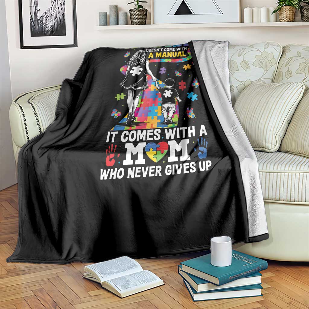 Autism Acceptance Throw Blanket Doesn't Come with a Manual Autism Mom
