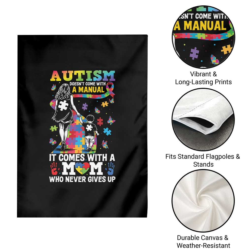 Autism Acceptance Garden Flag Doesn't Come with a Manual Autism Mom