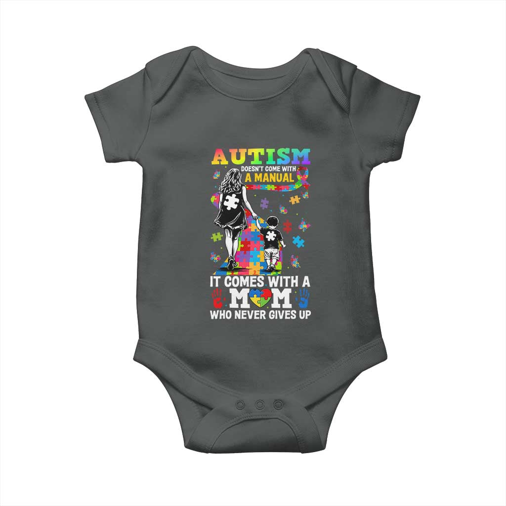 Autism Acceptance Baby Onesie Doesn't Come with a Manual Autism Mom