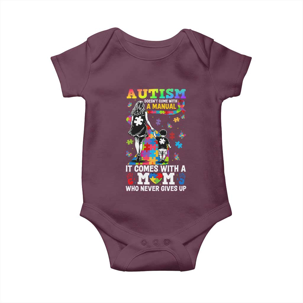 Autism Acceptance Baby Onesie Doesn't Come with a Manual Autism Mom