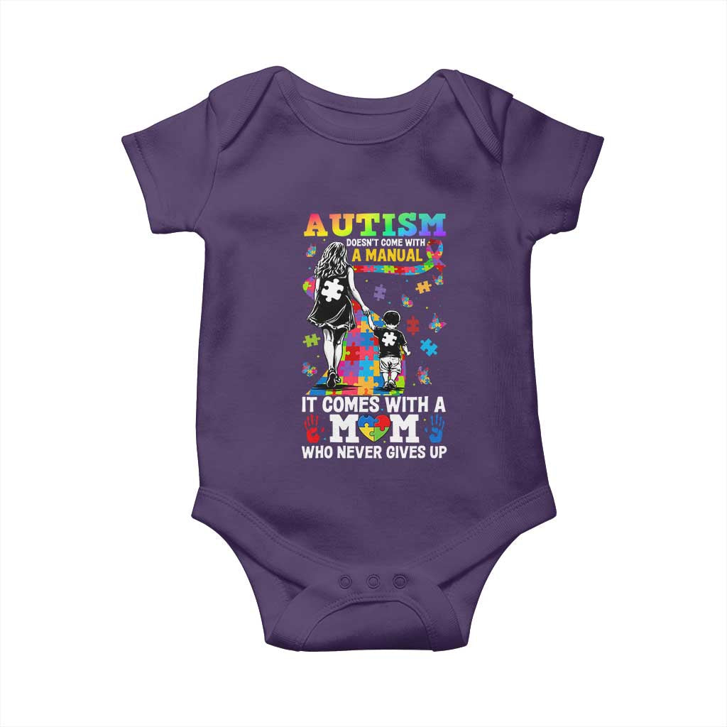Autism Acceptance Baby Onesie Doesn't Come with a Manual Autism Mom