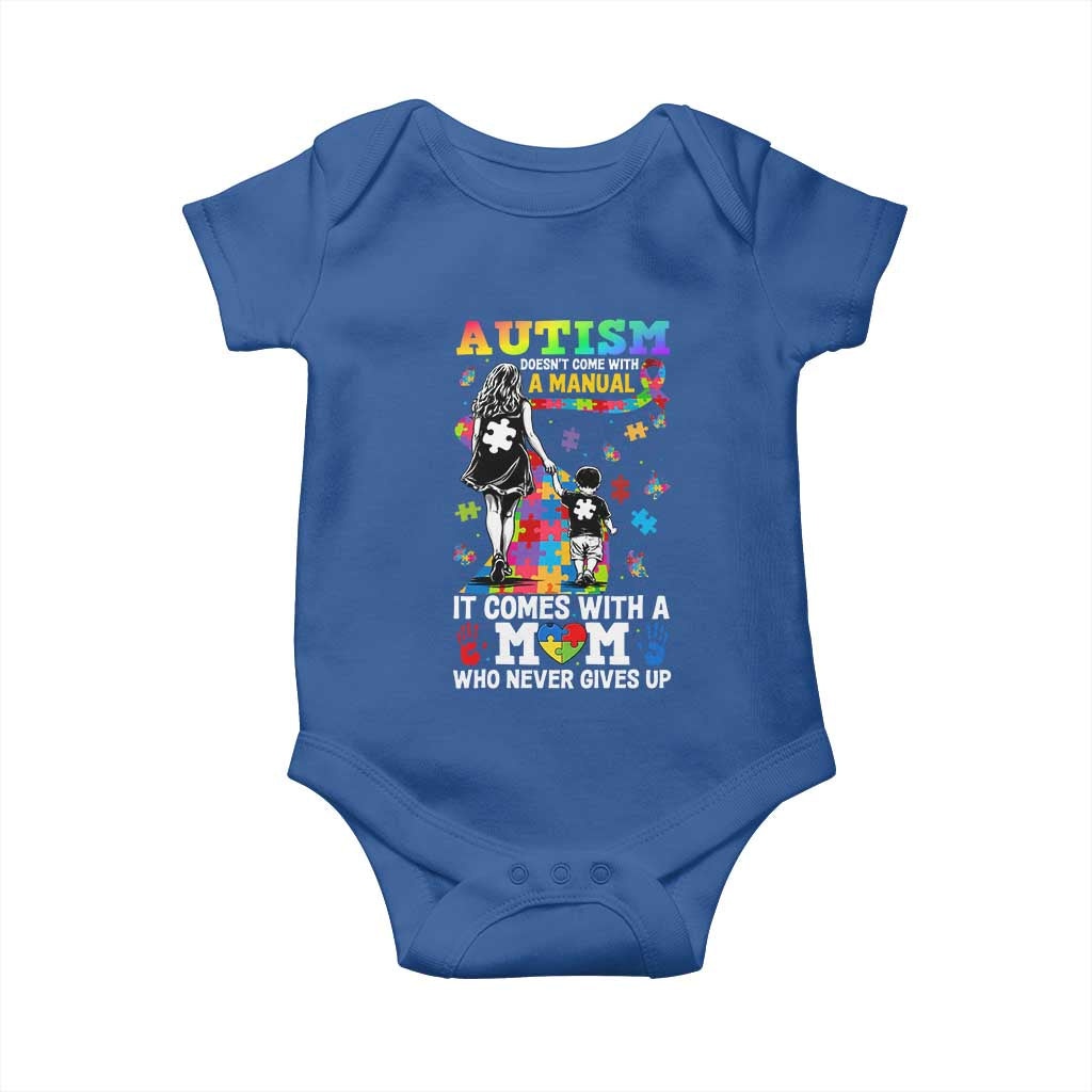 Autism Acceptance Baby Onesie Doesn't Come with a Manual Autism Mom