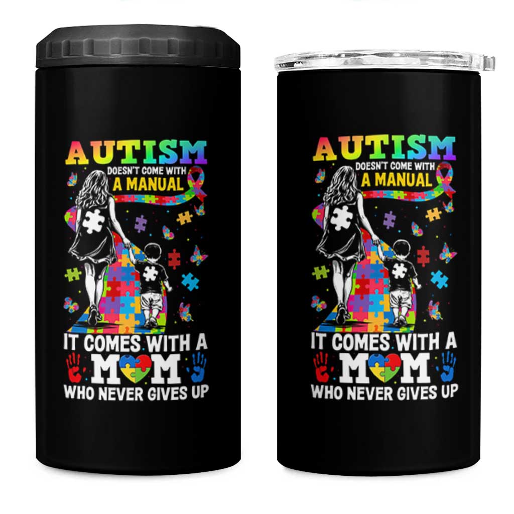 Autism Acceptance 4 in 1 Can Cooler Tumbler Doesn't Come with a Manual Autism Mom