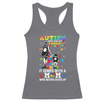 Autism Acceptance Racerback Tank Top Doesn't Come with a Manual Autism Mom