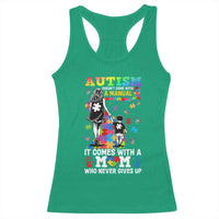 Autism Acceptance Racerback Tank Top Doesn't Come with a Manual Autism Mom