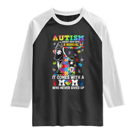 Autism Acceptance Raglan Shirt Doesn't Come with a Manual Autism Mom