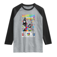 Autism Acceptance Raglan Shirt Doesn't Come with a Manual Autism Mom