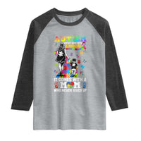 Autism Acceptance Raglan Shirt Doesn't Come with a Manual Autism Mom