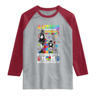 Autism Acceptance Raglan Shirt Doesn't Come with a Manual Autism Mom