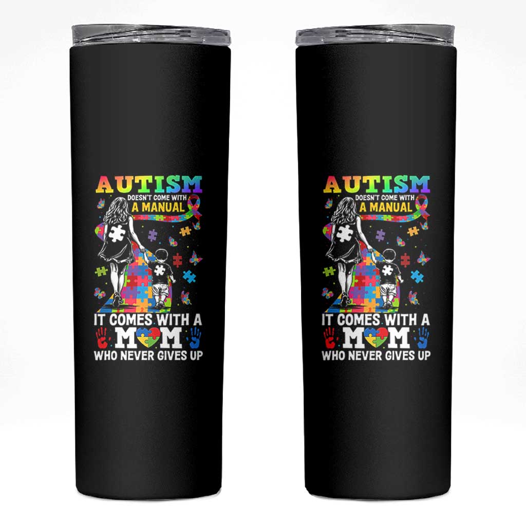 Autism Acceptance Skinny Tumbler Doesn't Come with a Manual Autism Mom
