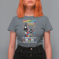 Autism Acceptance T Shirt For Women Doesn't Come with a Manual Autism Mom