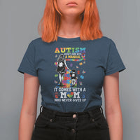 Autism Acceptance T Shirt For Women Doesn't Come with a Manual Autism Mom