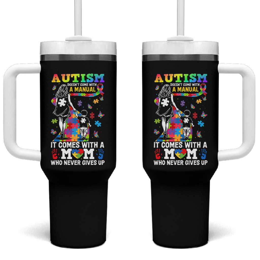 Autism Acceptance Tumbler With Handle Doesn't Come with a Manual Autism Mom