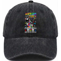 Autism Acceptance Washed Cotton Baseball Cap Doesn't Come with a Manual Autism Mom
