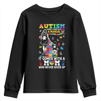 Autism Acceptance Youth Sweatshirt Doesn't Come with a Manual Autism Mom