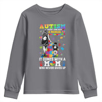 Autism Acceptance Youth Sweatshirt Doesn't Come with a Manual Autism Mom