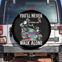 Autism Acceptance Spare Tire Cover Autism Dad Motocross Rider Father Son Support