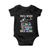 Autism Acceptance Baby Onesie Autism Dad Motocross Rider Father Son Support