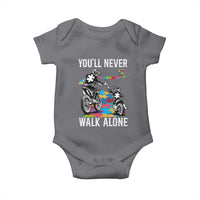 Autism Acceptance Baby Onesie Autism Dad Motocross Rider Father Son Support