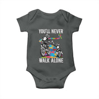 Autism Acceptance Baby Onesie Autism Dad Motocross Rider Father Son Support