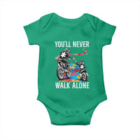 Autism Acceptance Baby Onesie Autism Dad Motocross Rider Father Son Support