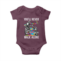 Autism Acceptance Baby Onesie Autism Dad Motocross Rider Father Son Support