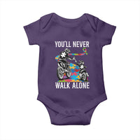 Autism Acceptance Baby Onesie Autism Dad Motocross Rider Father Son Support