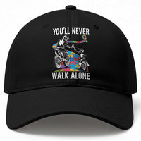 Autism Acceptance Baseball Cap Autism Dad Motocross Rider Father Son Support