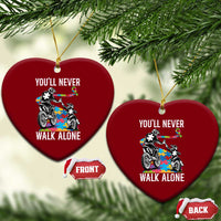 Autism Acceptance Ceramic Ornament Autism Dad Motocross Rider Father Son Support