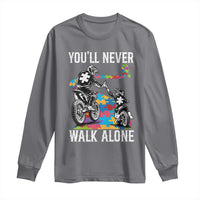 Autism Acceptance Long Sleeve Shirt Autism Dad Motocross Rider Father Son Support