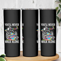 Autism Acceptance Skinny Tumbler Autism Dad Motocross Rider Father Son Support