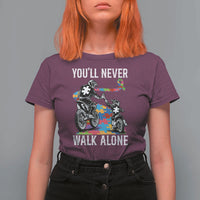 Autism Acceptance T Shirt For Women Autism Dad Motocross Rider Father Son Support