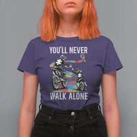 Autism Acceptance T Shirt For Women Autism Dad Motocross Rider Father Son Support