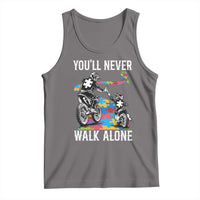 Autism Acceptance Tank Top Autism Dad Motocross Rider Father Son Support