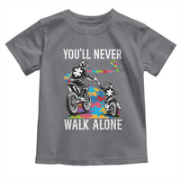 Autism Acceptance Toddler T Shirt Autism Dad Motocross Rider Father Son Support
