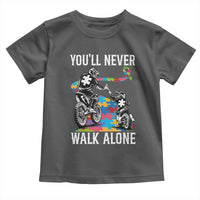 Autism Acceptance Toddler T Shirt Autism Dad Motocross Rider Father Son Support