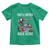 Autism Acceptance Toddler T Shirt Autism Dad Motocross Rider Father Son Support