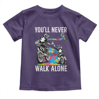 Autism Acceptance Toddler T Shirt Autism Dad Motocross Rider Father Son Support