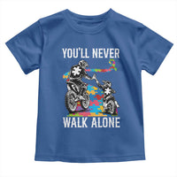 Autism Acceptance Toddler T Shirt Autism Dad Motocross Rider Father Son Support