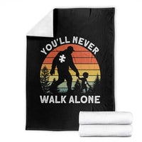 Autism Acceptance Throw Blanket Autism Dad You'll Never Walk Alone Support