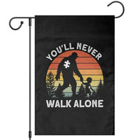 Autism Acceptance Garden Flag Autism Dad You'll Never Walk Alone Support