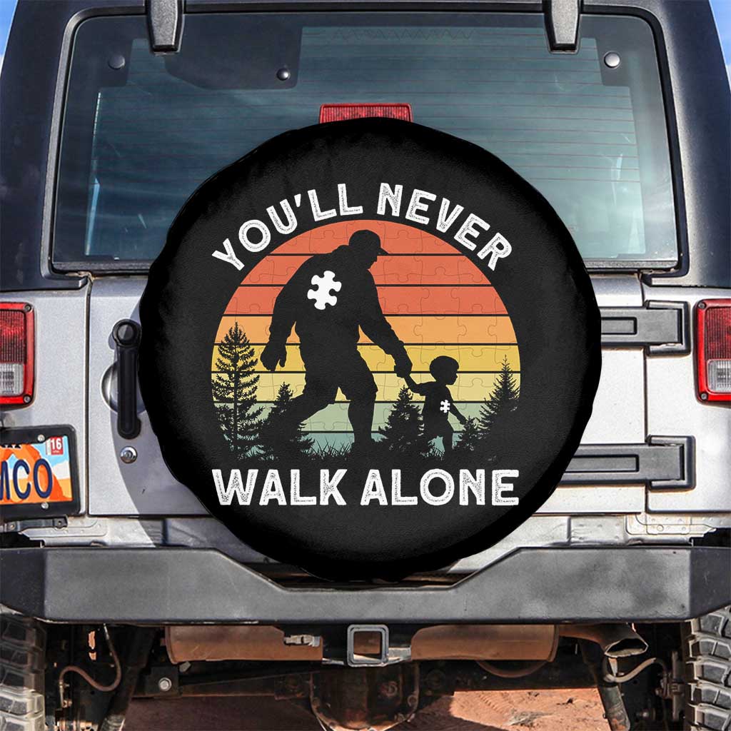 Autism Acceptance Spare Tire Cover Autism Dad You'll Never Walk Alone Support