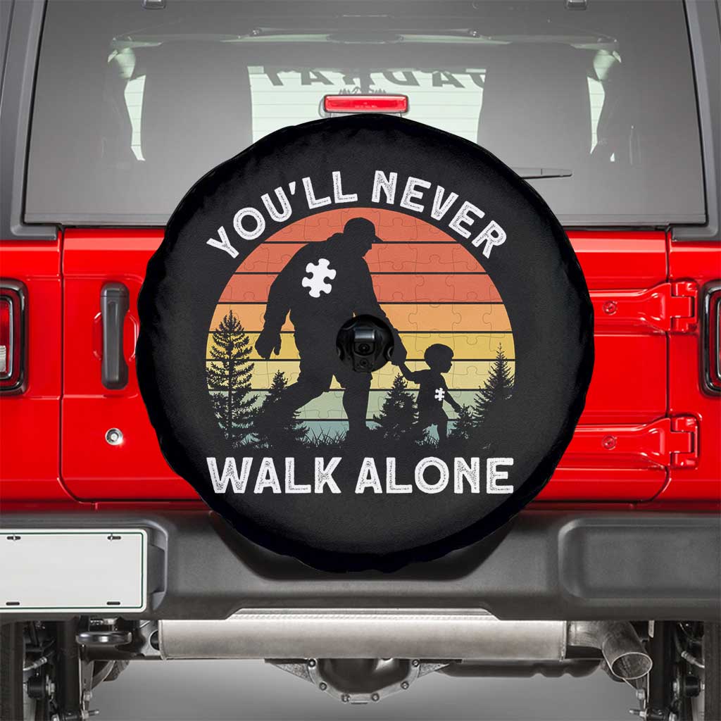 Autism Acceptance Spare Tire Cover Autism Dad You'll Never Walk Alone Support