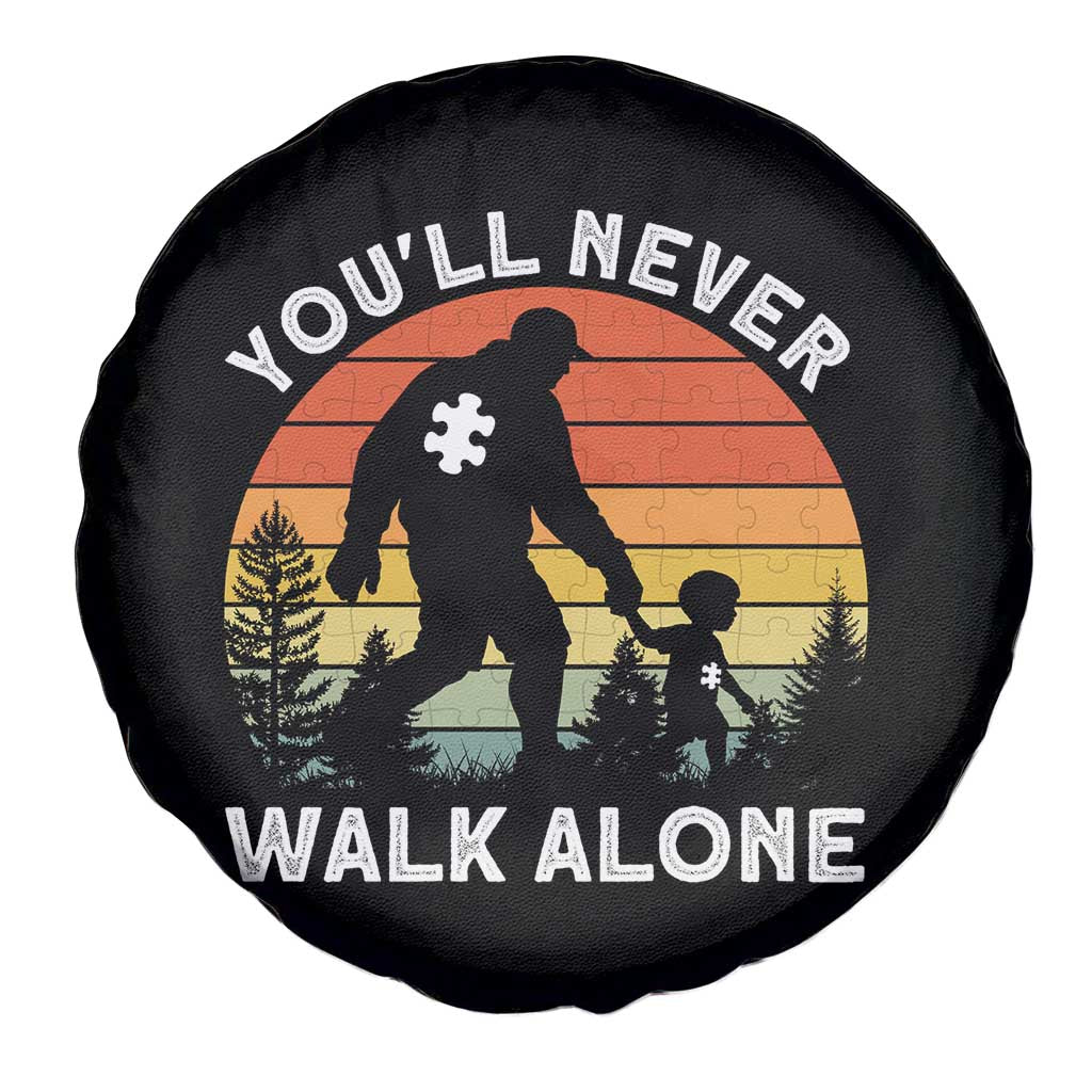 Autism Acceptance Spare Tire Cover Autism Dad You'll Never Walk Alone Support
