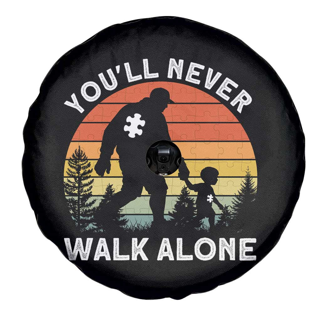 Autism Acceptance Spare Tire Cover Autism Dad You'll Never Walk Alone Support