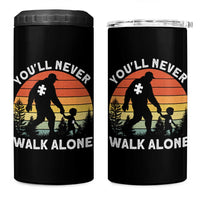 Autism Acceptance 4 in 1 Can Cooler Tumbler Autism Dad You'll Never Walk Alone Support