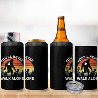 Autism Acceptance 4 in 1 Can Cooler Tumbler Autism Dad You'll Never Walk Alone Support