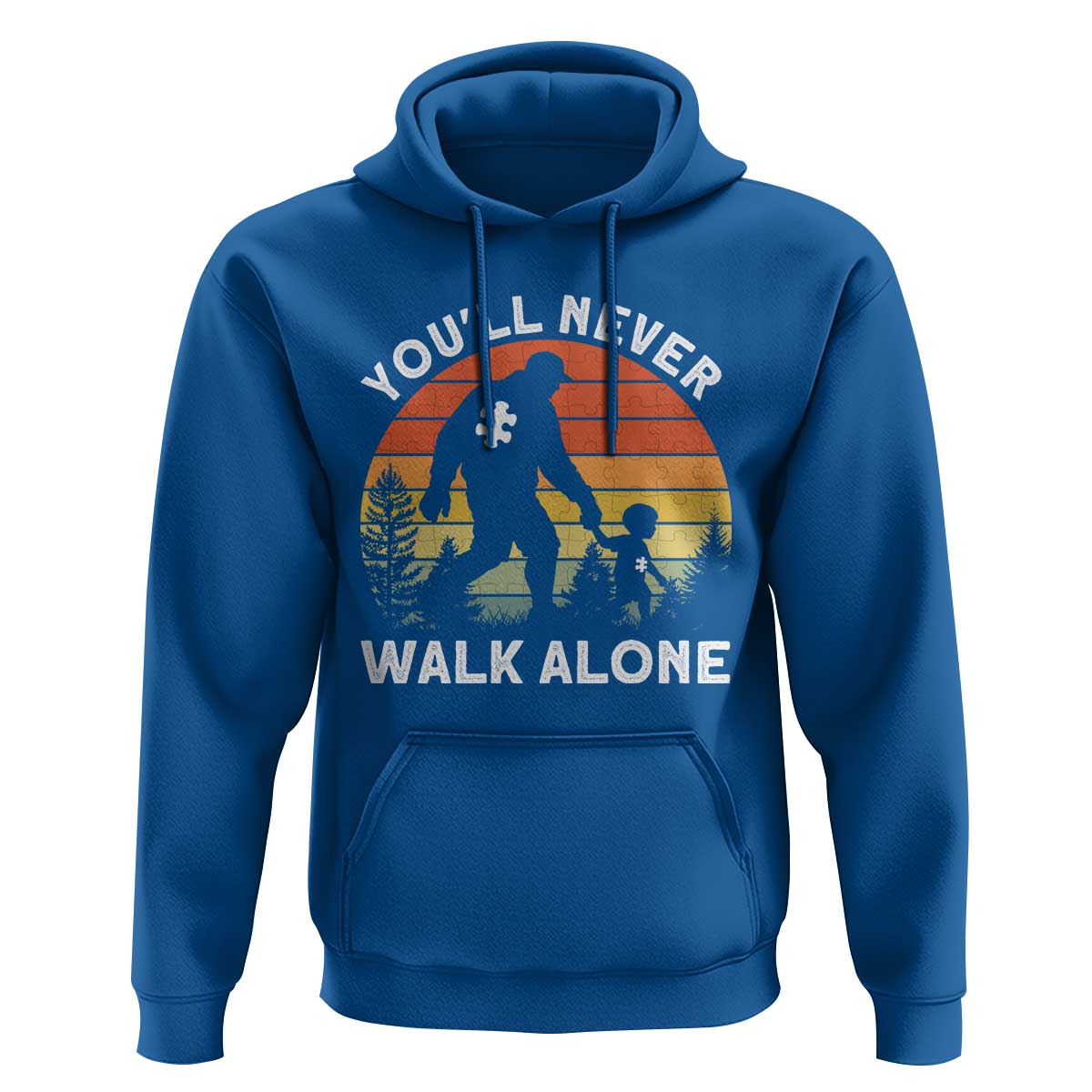 Autism Acceptance Hoodie Autism Dad You'll Never Walk Alone Support