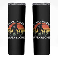 Autism Acceptance Skinny Tumbler Autism Dad You'll Never Walk Alone Support