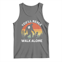 Autism Acceptance Tank Top Autism Dad You'll Never Walk Alone Support